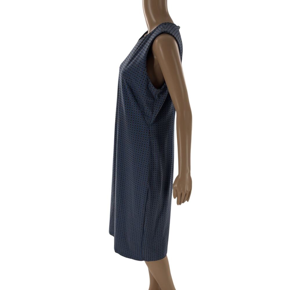 J. McLaughlin Blue Black Turnberry Devonshire Bainbridge Cloth Dress - Picture 5 of 10
